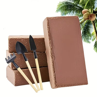 Premium Compressed Coco Coir Bricks – Organic Planting Substrate for Gardening, Flowers & Vegetables