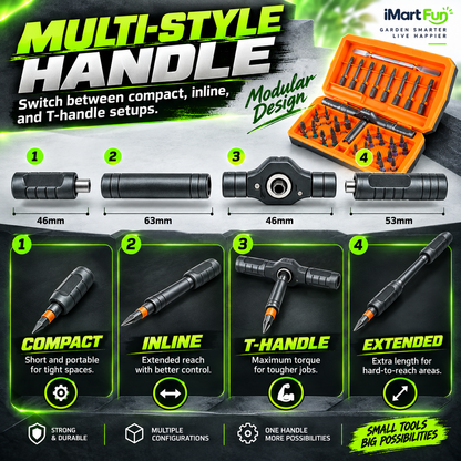 iMartFun™ Magnetic Ratchet Screwdriver Set