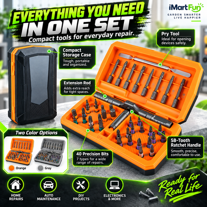 iMartFun™ Magnetic Ratchet Screwdriver Set