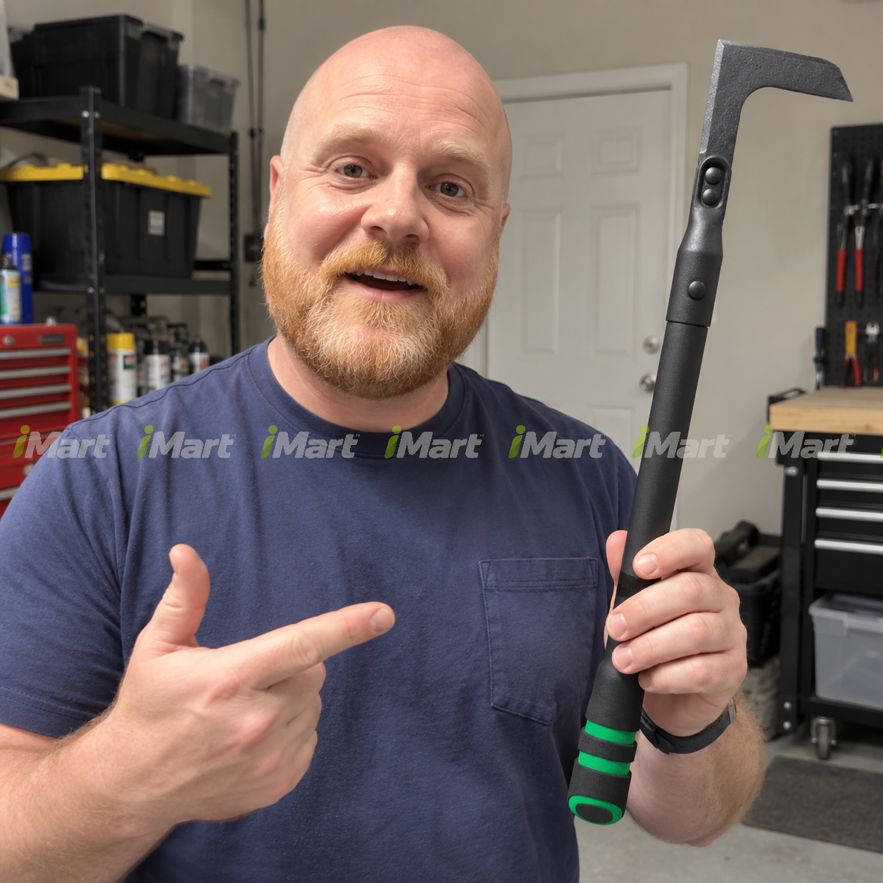 
Dan P. using adjustable crevice weeder