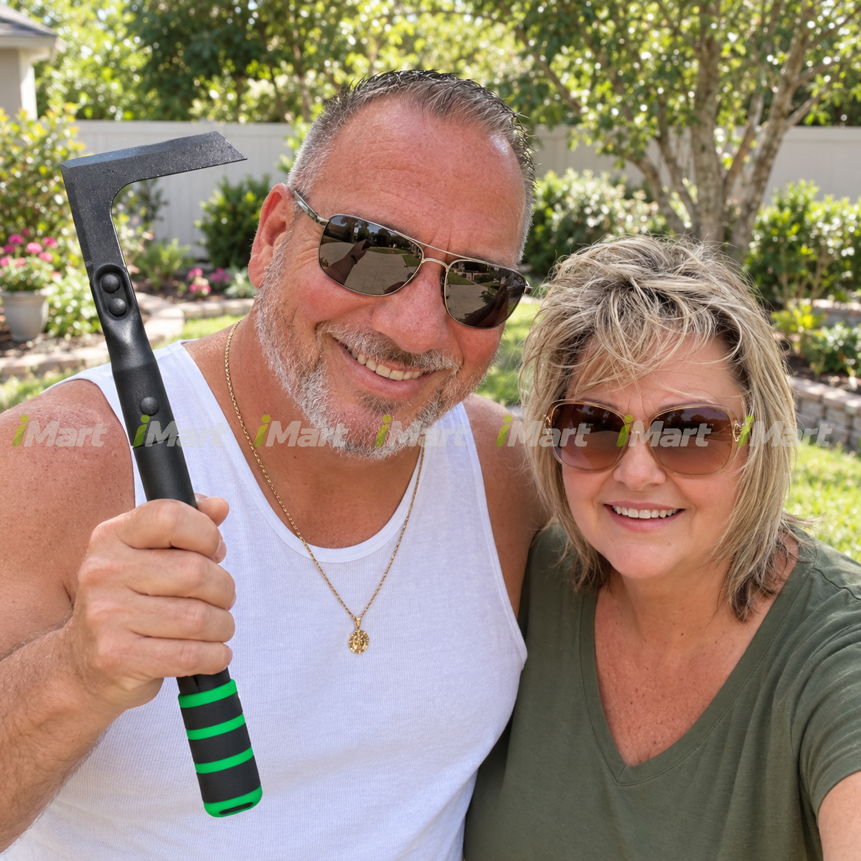 
Dave Miller using adjustable crevice weeder