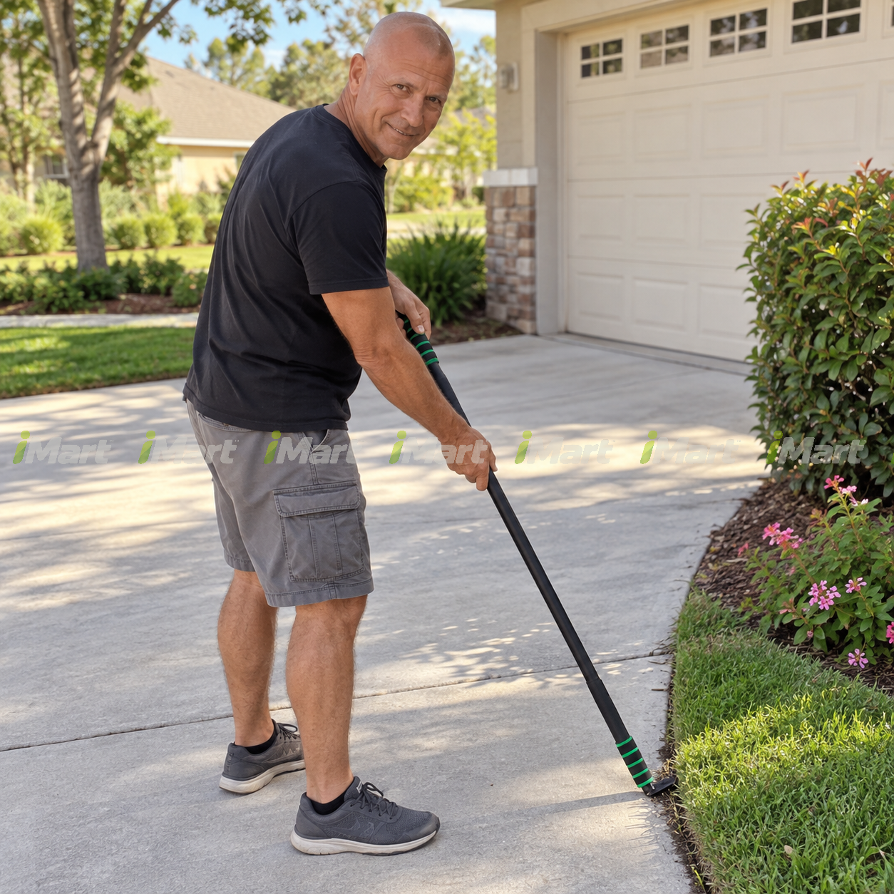 
Brandon Lee using adjustable crevice weeder